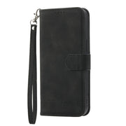 For Realme 12 5G Dierfeng Dream Line TPU + PU Leather Phone Case(Black)