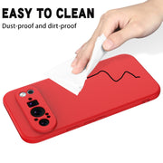 For Google Pixel 9 Pro XL Pure Color Liquid Silicone Shockproof Phone Case(Red)