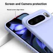 For Google Pixel 10 Pro XL Pure Color Liquid Silicone Shockproof Phone Case(Purple)