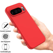 For Google Pixel 10 Pro XL Pure Color Liquid Silicone Shockproof Phone Case(Red)