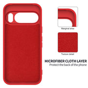For Google Pixel 10 Pro XL Pure Color Liquid Silicone Shockproof Phone Case(Red)