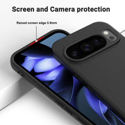 For Google Pixel 10 Pro XL Pure Color Liquid Silicone Shockproof Phone Case(Black)