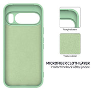 For Google Pixel 10 Pure Color Liquid Silicone Shockproof Phone Case(Green)