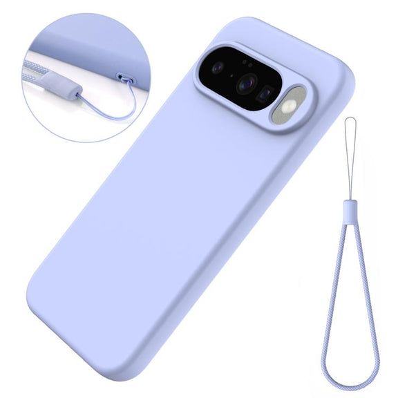 For Google Pixel 10 Pure Color Liquid Silicone Shockproof Phone Case(Purple)