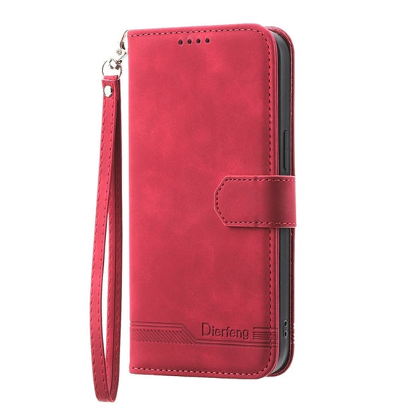 For Xiaomi 14 Pro Dierfeng Dream Line TPU + PU Leather Phone Case(Red)
