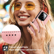 For Xiaomi 14 Dierfeng Dream Line TPU + PU Leather Phone Case(Pink)