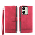 For Xiaomi Redmi 13C Dierfeng Dream Line TPU + PU Leather Phone Case(Red) - 13C Cases by PMC TechLife | Online Shopping South Africa | PMC TechLife | Buy Now Pay Later Mobicred