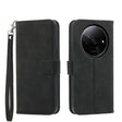 For Xiaomi Redmi A3 Dierfeng Dream Line TPU + PU Leather Phone Case(Black) - Xiaomi Cases by PMC TechLife | Online Shopping South Africa | PMC TechLife | Buy Now Pay Later Mobicred