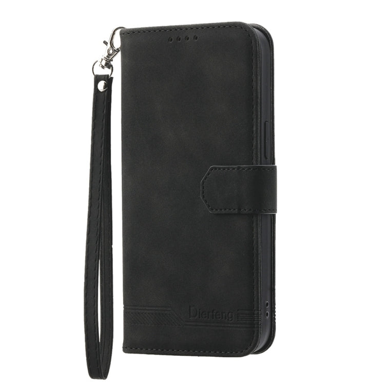 For Xiaomi Redmi A3 Dierfeng Dream Line TPU + PU Leather Phone Case(Black)
