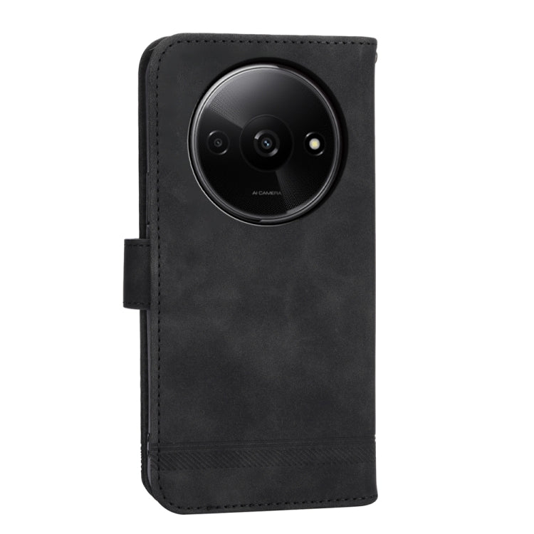 For Xiaomi Redmi A3 Dierfeng Dream Line TPU + PU Leather Phone Case(Black)