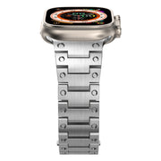 Double Rows Metal Watch Band For Apple Watch Ultra 2 49mm(Silver)