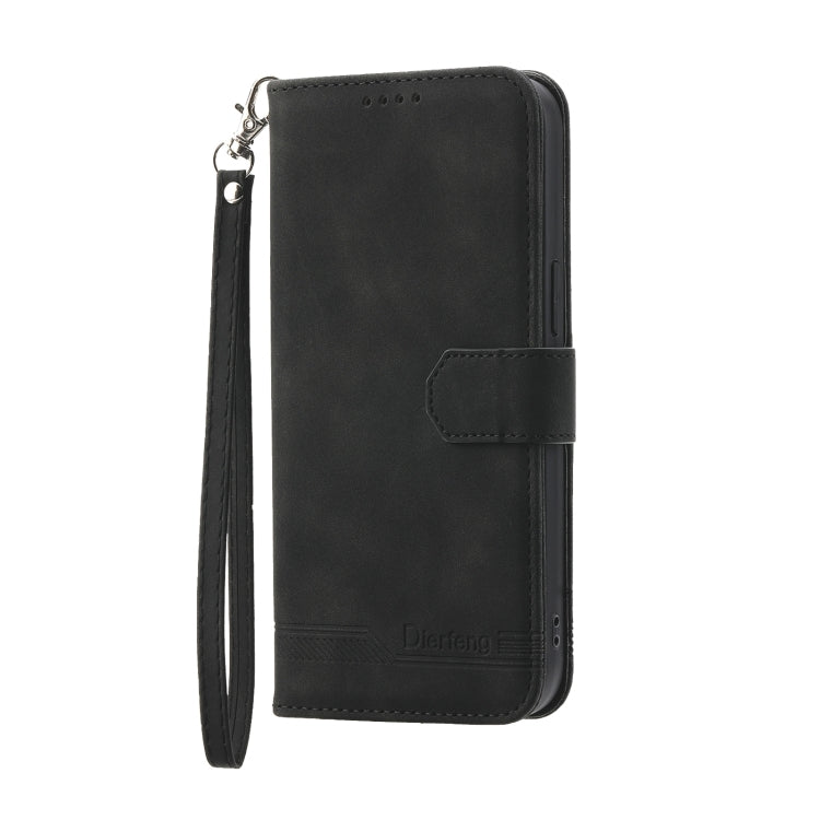 For Huawei nova 11 Dierfeng Dream Line TPU + PU Leather Phone Case(Black)