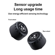 Front Wheel Tire Pressure Temperature Monitoring Sensor(Black)