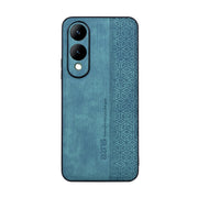 For vivo Y17S AZNS 3D Embossed Skin Feel Phone Case(Dark Green)