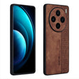 For vivo X100 AZNS 3D Embossed Skin Feel Phone Case(Brown) - vivo Cases by AZNS | Online Shopping South Africa | PMC Jewellery | Buy Now Pay Later Mobicred