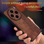 For vivo X100 Pro AZNS 3D Embossed Skin Feel Phone Case(Black)