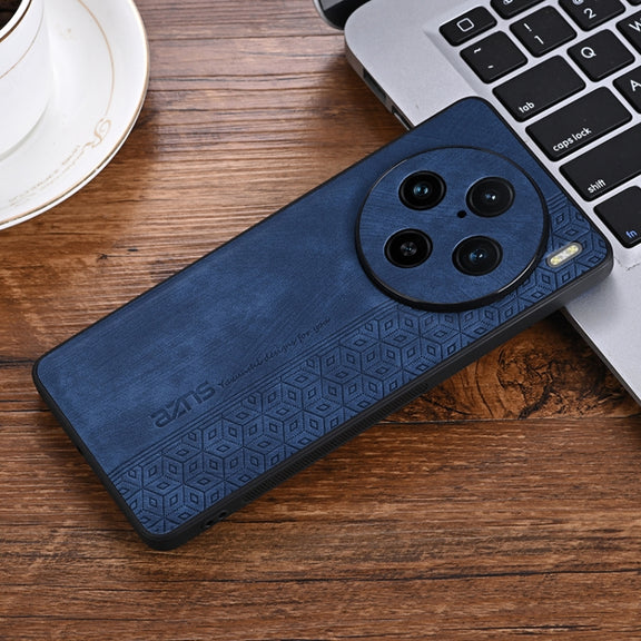 For vivo X100 Pro AZNS 3D Embossed Skin Feel Phone Case(Sapphire Blue)