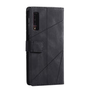 For Samsung Galaxy A7(2018) Skin Feel Splicing Horizontal Flip Leather Case with Holder & Card Slots & Wallet & Photo Frame(Black)