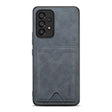 For Samsung Galaxy A23 5G Denior PU Back Cover Card Slot Holder Phone Case(Grey) - Galaxy Phone Cases by Denior | Online Shopping South Africa | PMC TechLife | Buy Now Pay Later Mobicred