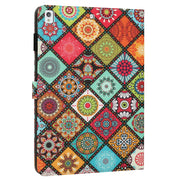 For iPad 10.2 2021 / 2020 Painted Leather Smart Tablet Case(Ethnic Style)