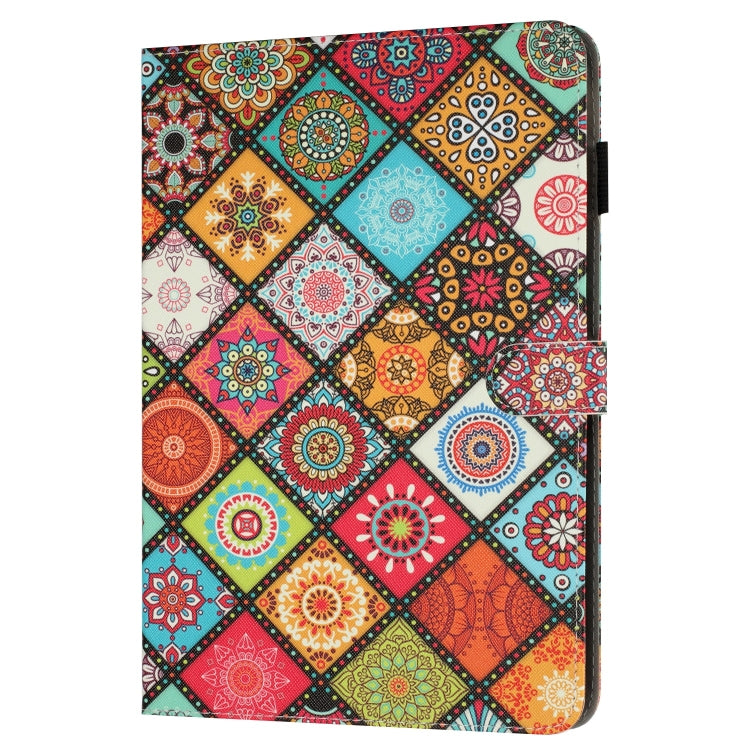 For iPad 10.2 2021 / 2020 Painted Leather Smart Tablet Case(Ethnic Style)