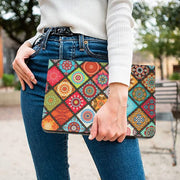 For iPad 10.2 2021 / 2020 Painted Leather Smart Tablet Case(Ethnic Style)