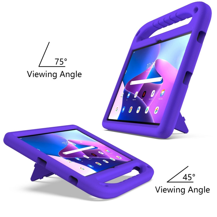 For Lenovo Tab P11 Gen 2 11.5 Handle EVA Shockproof Tablet Case with Holder(Purple)