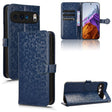 For Google Pixel 9 Honeycomb Dot Texture Leather Phone Case(Blue) - Google Cases by PMC TechLife | Online Shopping South Africa | PMC TechLife | Buy Now Pay Later Mobicred