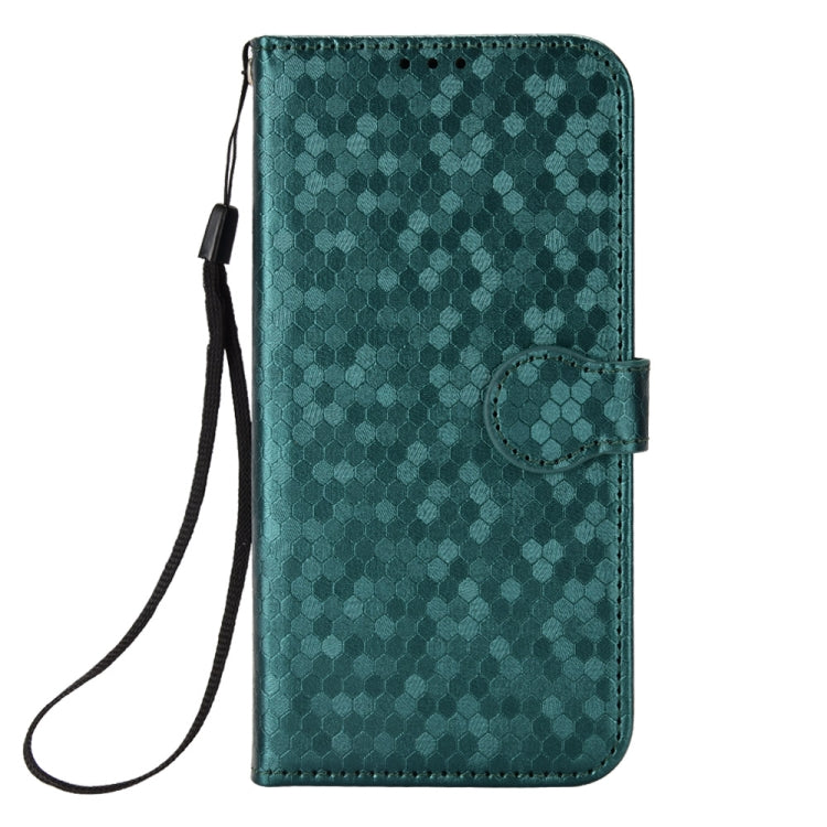 For Google Pixel 9 Honeycomb Dot Texture Leather Phone Case(Green)