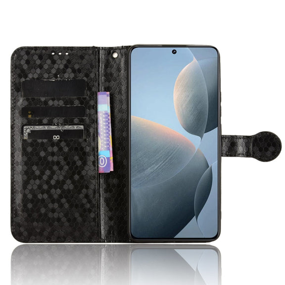 For Xiaomi Redmi K70 5G / K70 Pro 5G Honeycomb Dot Texture Leather Phone Case(Black)