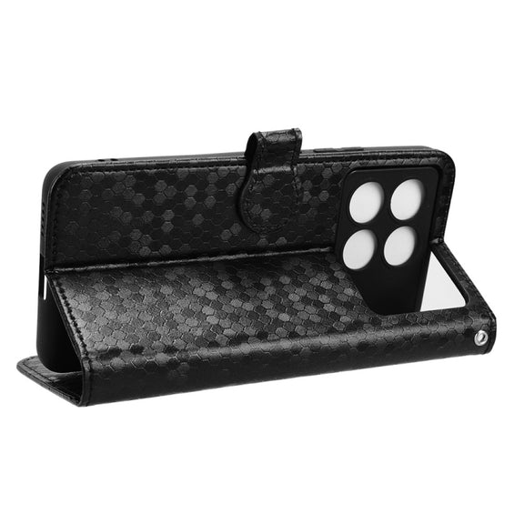 For Xiaomi Redmi K70 5G / K70 Pro 5G Honeycomb Dot Texture Leather Phone Case(Black)
