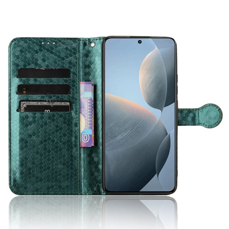 For Xiaomi Redmi K70 5G / K70 Pro 5G Honeycomb Dot Texture Leather Phone Case(Green)