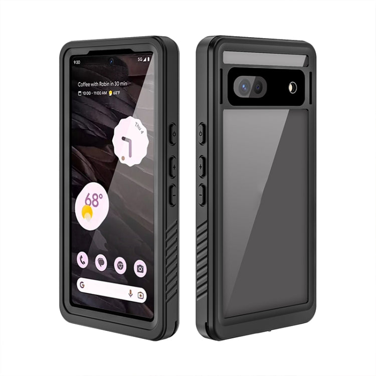 For Google Pixel 7a RedPepper Shockproof IP68 Water-resistant PC + TPU Protective Case(Black)