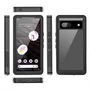 For Google Pixel 7a RedPepper Shockproof IP68 Water-resistant PC + TPU Protective Case(Black)