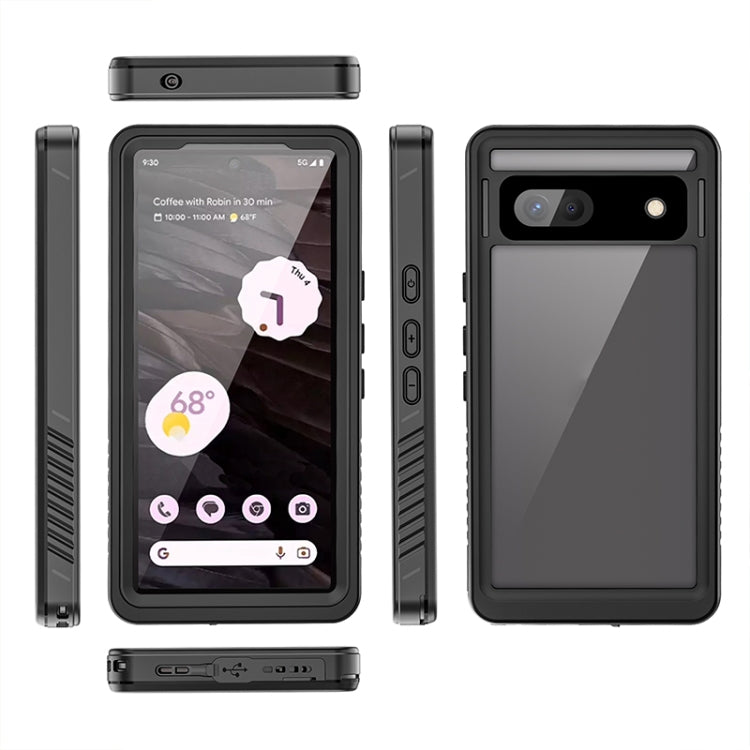 For Google Pixel 7a RedPepper Shockproof IP68 Water-resistant PC + TPU Protective Case(Black)