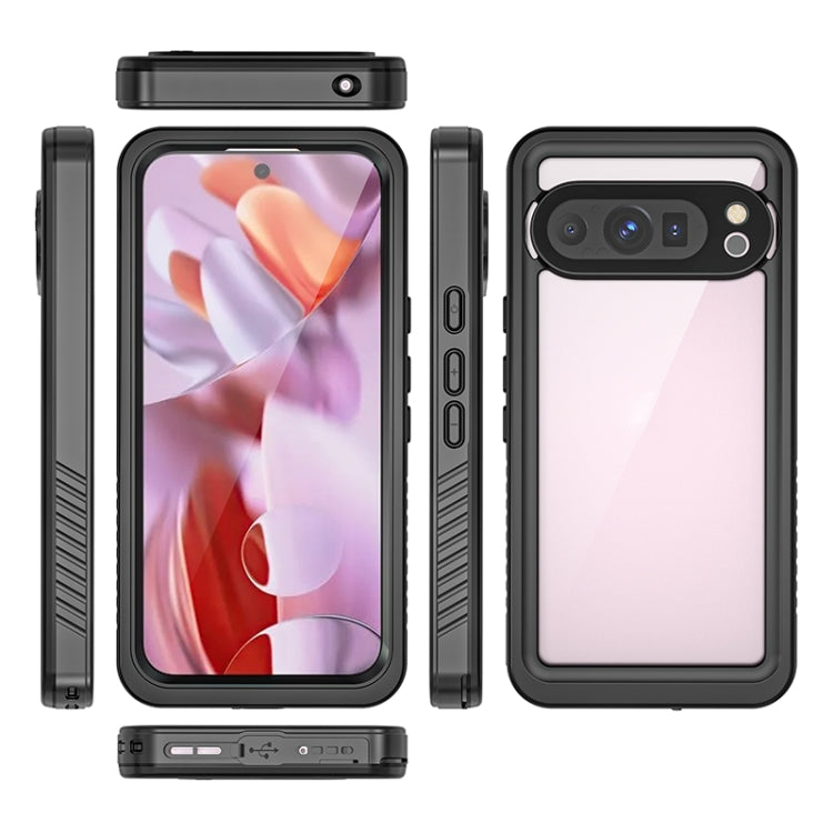 For Google Pixel 9 Pro RedPepper Shockproof IP68 Water-resistant PC + TPU Protective Case(Black)