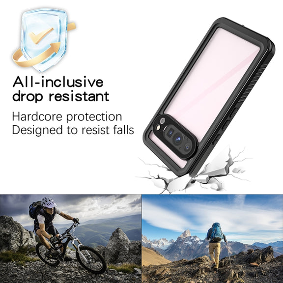For Google Pixel 9 Pro RedPepper Shockproof IP68 Water-resistant PC + TPU Protective Case(Black)