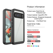 For Google Pixel 9 Pro XL RedPepper Shockproof IP68 Water-resistant PC + TPU Protective Case(Black)
