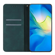 For Redmi Note 12 5G Global Ethnic Embossed Adsorption Leather Phone Case(Blue)