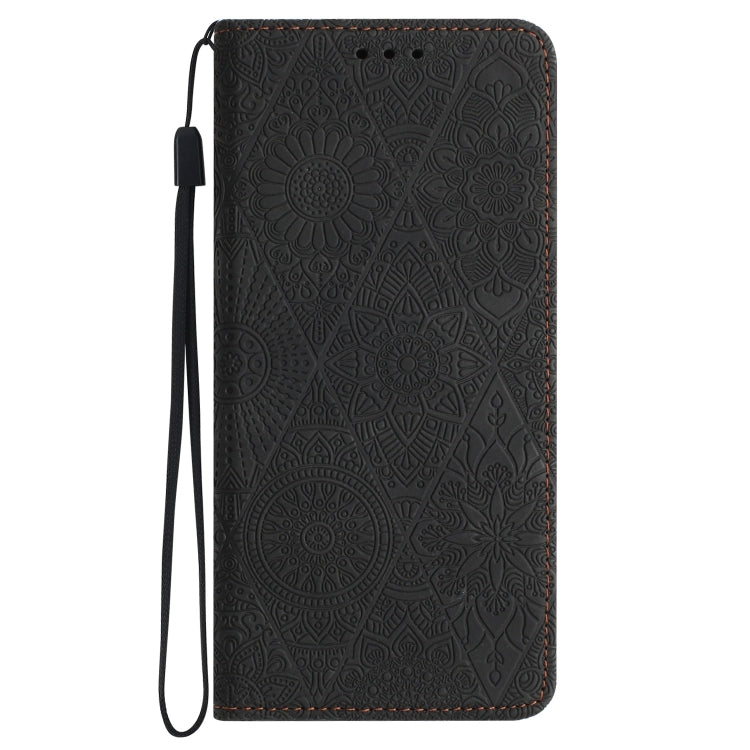 For Xiaomi 12 Lite Ethnic Embossed Adsorption Leather Phone Case(Black)
