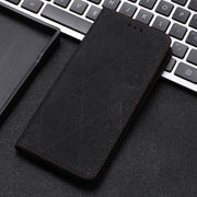 For Xiaomi 12 Lite Ethnic Embossed Adsorption Leather Phone Case(Black)