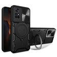 For Xiaomi Poco M4 Pro 4G CD Texture Sliding Camshield Magnetic Holder Phone Case(Black) - Xiaomi Cases by PMC TechLife | Online Shopping South Africa | PMC TechLife | Buy Now Pay Later Mobicred