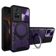 For Xiaomi Poco M4 Pro 4G CD Texture Sliding Camshield Magnetic Holder Phone Case(Purple) - Xiaomi Cases by PMC TechLife | Online Shopping South Africa | PMC TechLife | Buy Now Pay Later Mobicred