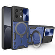For Xiaomi Redmi Note 13 5G CD Texture Sliding Camshield Magnetic Holder Phone Case(Blue) - free shipping - PMC TechLife - Order now!
