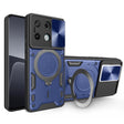 For Xiaomi Redmi Note 13 Pro 5G CD Texture Sliding Camshield Magnetic Holder Phone Case(Blue) - Note 13 Pro Cases by PMC TechLife | Online Shopping South Africa | PMC TechLife | Buy Now Pay Later Mobicred