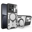 For Xiaomi Redmi Note 13 Pro 5G CD Texture Sliding Camshield Magnetic Holder Phone Case(Silver) - Note 13 Pro Cases by PMC TechLife | Online Shopping South Africa | PMC TechLife | Buy Now Pay Later Mobicred