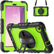 For Lenovo Tab M8 4th Gen Silicone Hybrid PC Tablet Case with Shoulder Strap(Yellow Green PC) - Lenovo by PMC TechLife | Online Shopping South Africa | PMC TechLife | Buy Now Pay Later Mobicred
