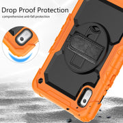 For Lenovo Tab M9 Silicone Hybrid PC Tablet Case with Shoulder Strap(Orange)