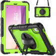 For Lenovo Tab M9 Silicone Hybrid PC Tablet Case with Shoulder Strap(Yellow Green PC) - Lenovo by PMC TechLife | Online Shopping South Africa | PMC TechLife | Buy Now Pay Later Mobicred