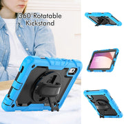 For Lenovo Tab M9 Silicone Hybrid PC Tablet Case with Shoulder Strap(Light Blue)
